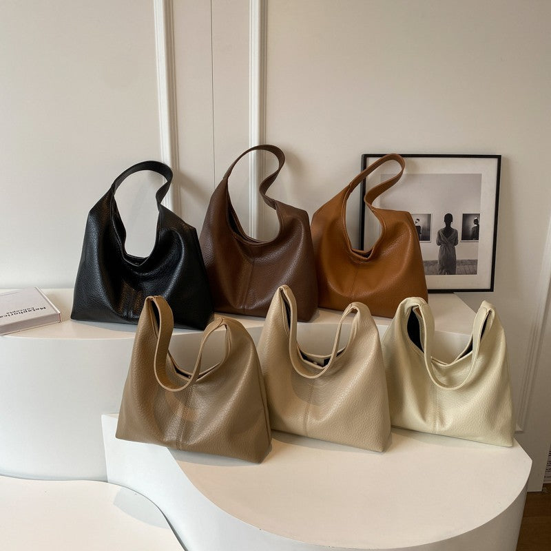 Classic leather tote bag