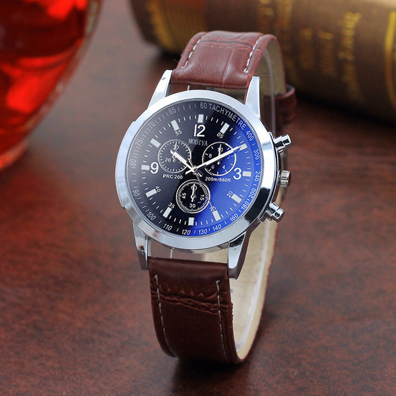 Blue Glass Men's Watch