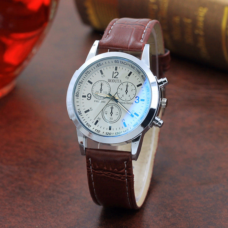 Blue Glass Men's Watch