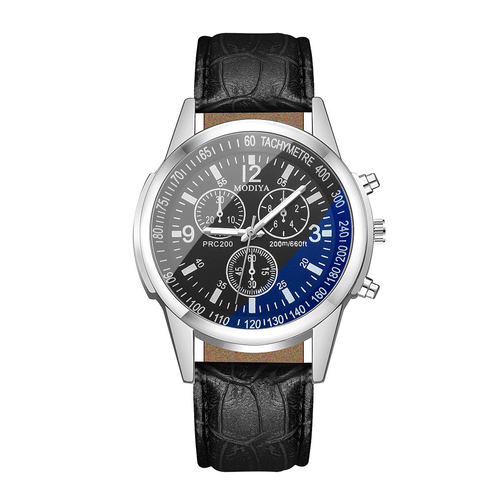 Blue Glass Men's Watch