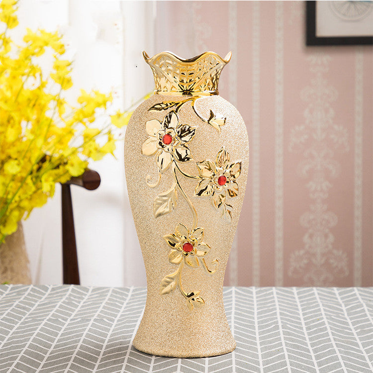 Gold Ceramic Vase