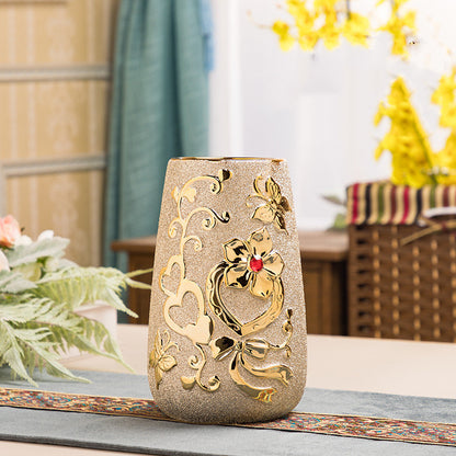 Gold Ceramic Vase