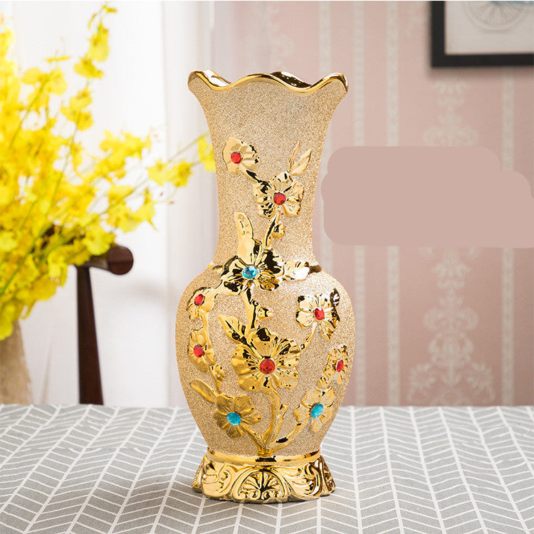 Gold Ceramic Vase