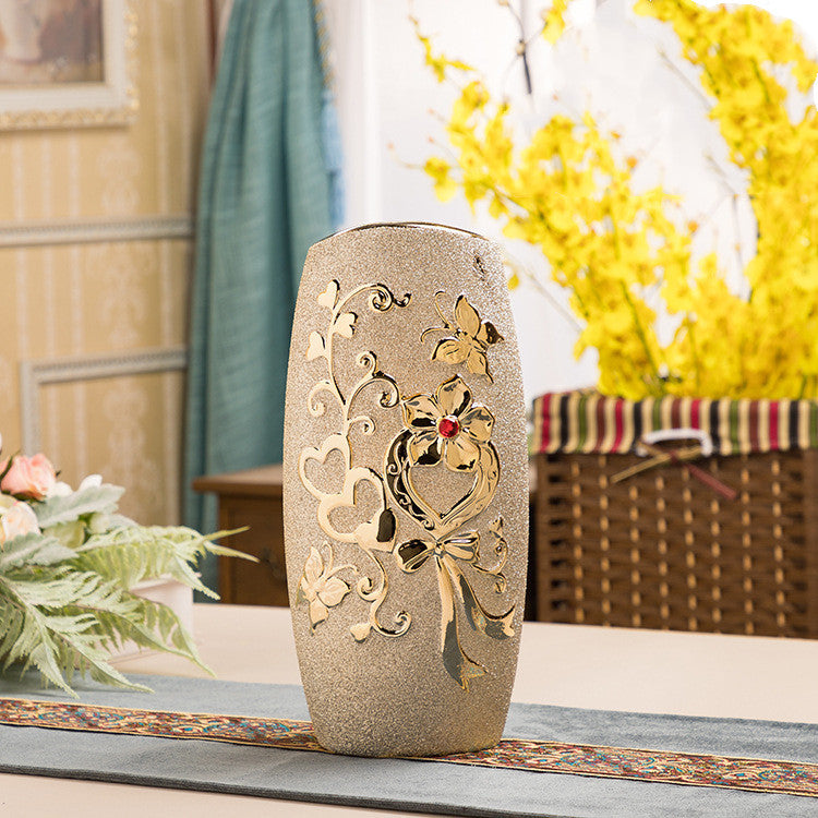 Gold Ceramic Vase