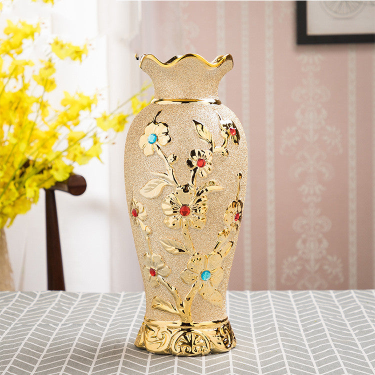 Gold Ceramic Vase