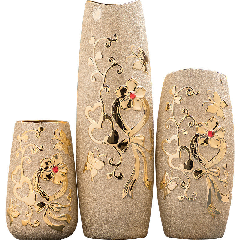 Gold Ceramic Vase