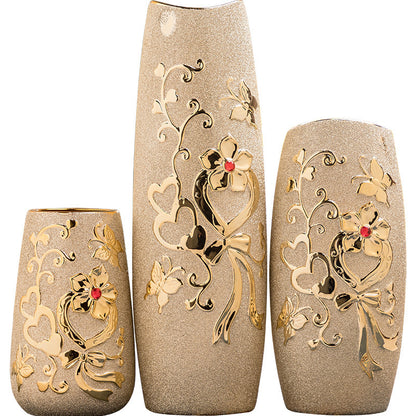 Gold Ceramic Vase